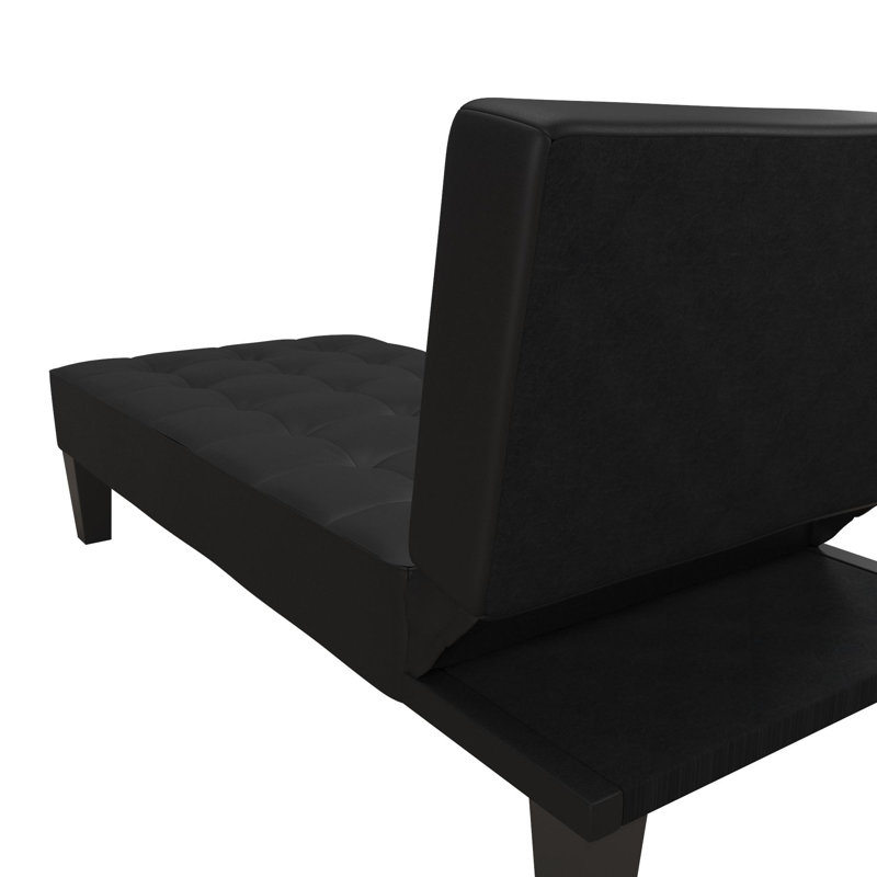 Alaira Faux Leather Chaise Lounge