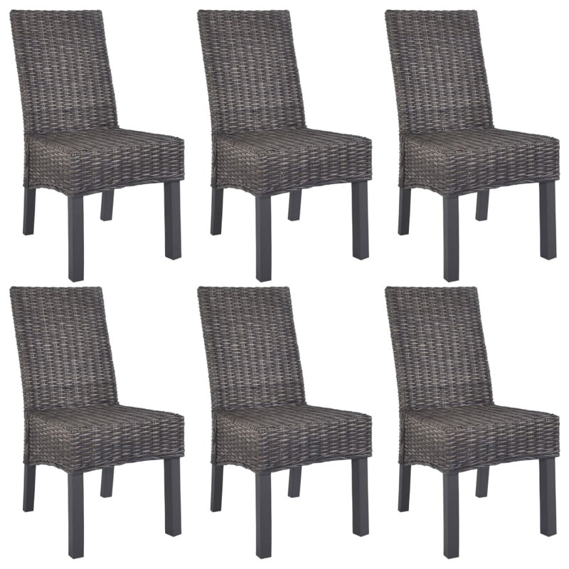 Hessle 46cm H Side Chair, 6, Brown with Grey Wash Finish