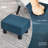 Ottoman Foot Rest, Small Foot Stool With Linen Fabric Upholstery And Plastic Legs, Cube Ottoman For Living Room