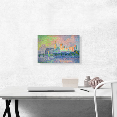 " The Papal Palace Avignon 1909 " by Paul Signac Painting Print