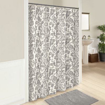 Chrysanthos Cotton Floral Shower Curtain