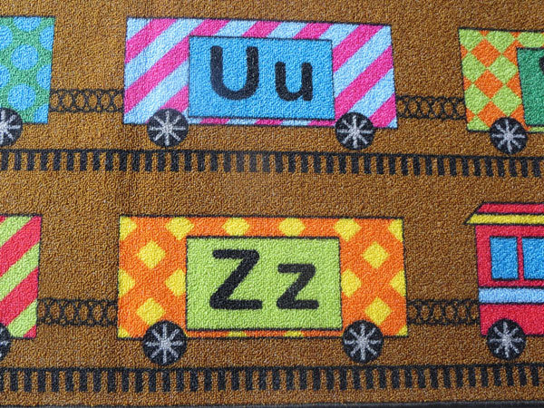 Tapis jaune/brun tissé à la machine, Rectangle 7 pi 11 po x 9 pi 10 po