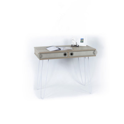 Metal Legs 2 Tier Modern Desk