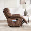 Fauteuil inclinable manuel en microfibre de 38,58 po de largeur avec rembourrage rembourré et poche de rangement latérale (ensemble de 2)-234985624