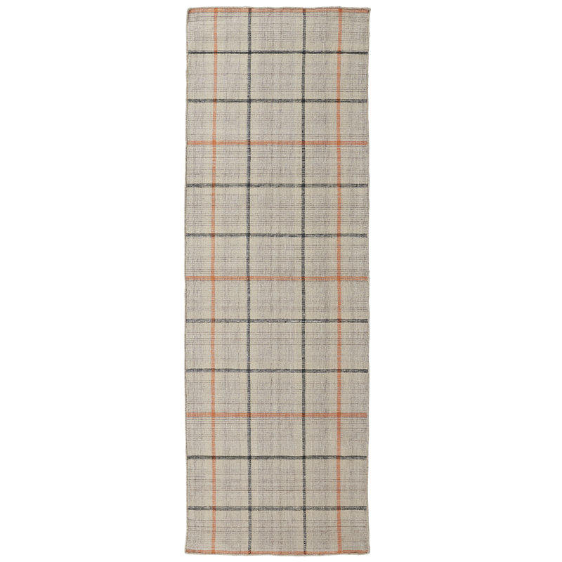 Riesner Plaid Indoor Rug, Runner 2'6" x 8'