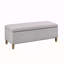 Banc de rangement rectangulaire à fermeture douce