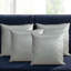 Serel Indoor / Outdoor Silver Square Throw Pillow Cover