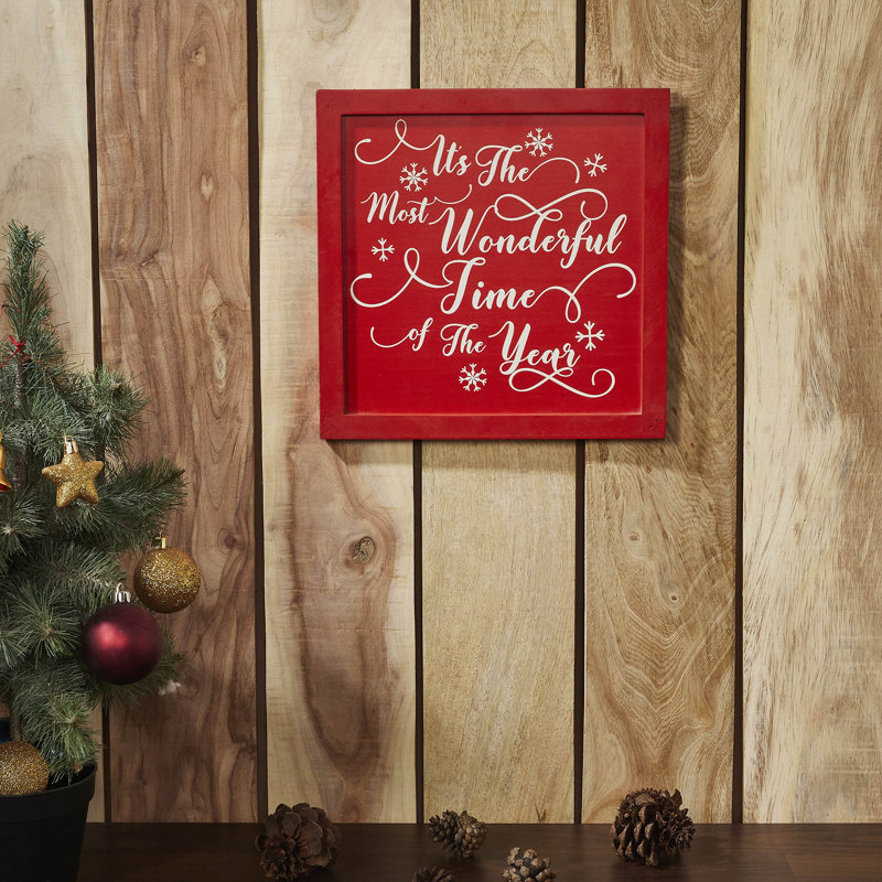 Plaque murale rouge 11x11