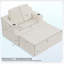 Canapé 48 po à accoudoirs à compression simple 48 po avec repose-pieds-1110227105