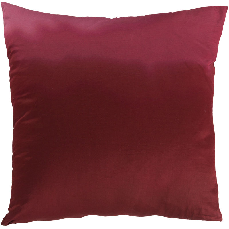 Coussin en coton ombre Blecha, 22", Rose, Inférieur