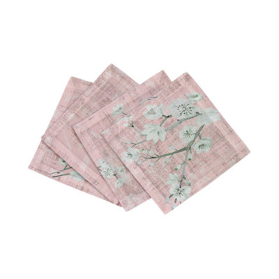 Blossom Fantasia Cotton Sateen Cocktail Napkins