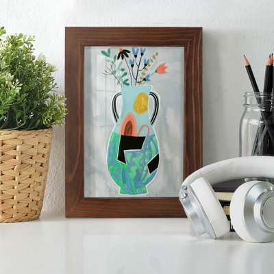 «Geesey Collage Vase I», encadré sur papier