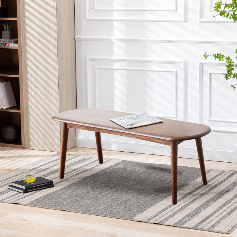 Jervin Solid Wood Bench, APOR4471, 16.14" H x 39.37" W x 11.81" D