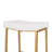 Antisha 24" Counter Stool with Faux Leather Seat & Built-In Footrests-2102600239