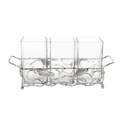 Glass Rectangle Flatware Caddy
