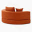 Boneless Convertible Sofa Couch Bed,Multi-Functional,Circular Bed,Adjustable Futon Sofa ,No Assembly Compressed Corduroy Floor Lounge Sofa For Apartment Office Bedroom Living Room-87418692