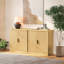 Buffet, buffet, console avec tablette réglable, portes cannelées