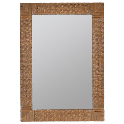 Prudence Rectangle Rattan Mirror