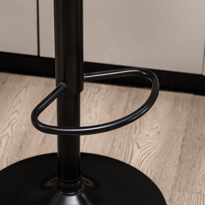 Tabouret de bar pivotant Mid-Century, Jaune