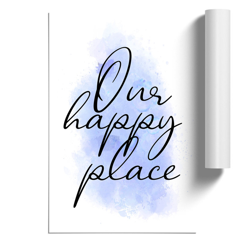 Our Happy Place - Frameless Print, 84cm H x 59cm W x 0.1cm D