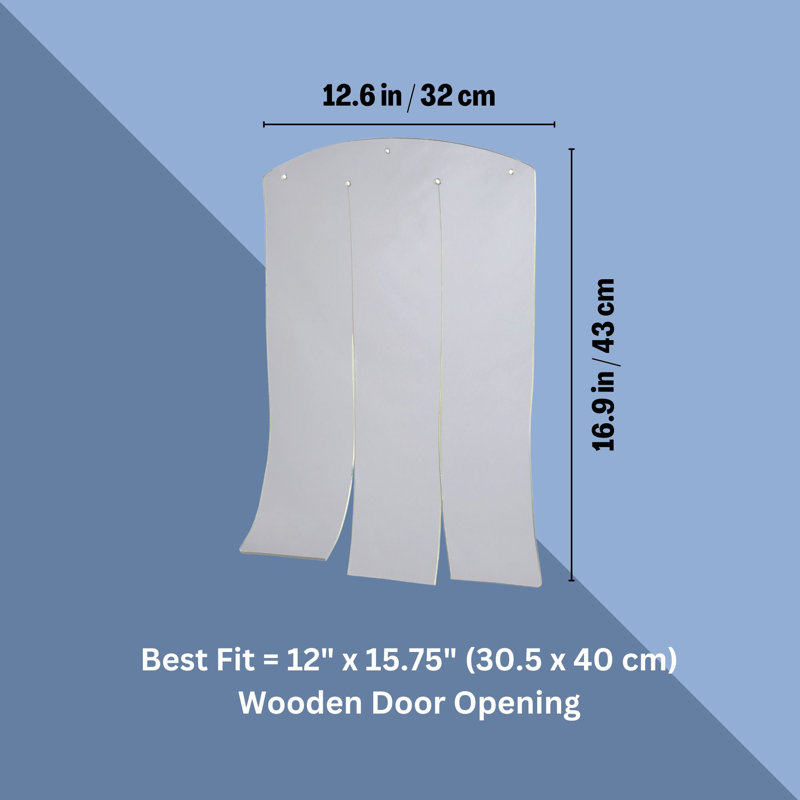 Porte en vinyle pour chien, Moyen (H 16,9 po x l 12,6 po x L 0,25 po)