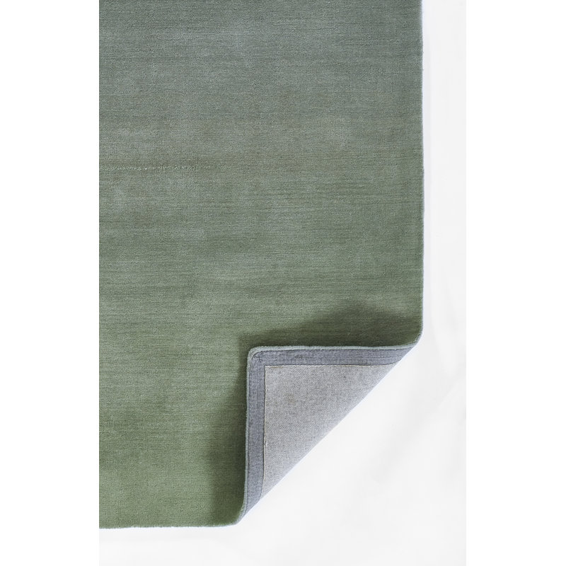 Momeni Hand Loomed Wool Ombre Area Rug in Green, Rectangle 5' x 8'
