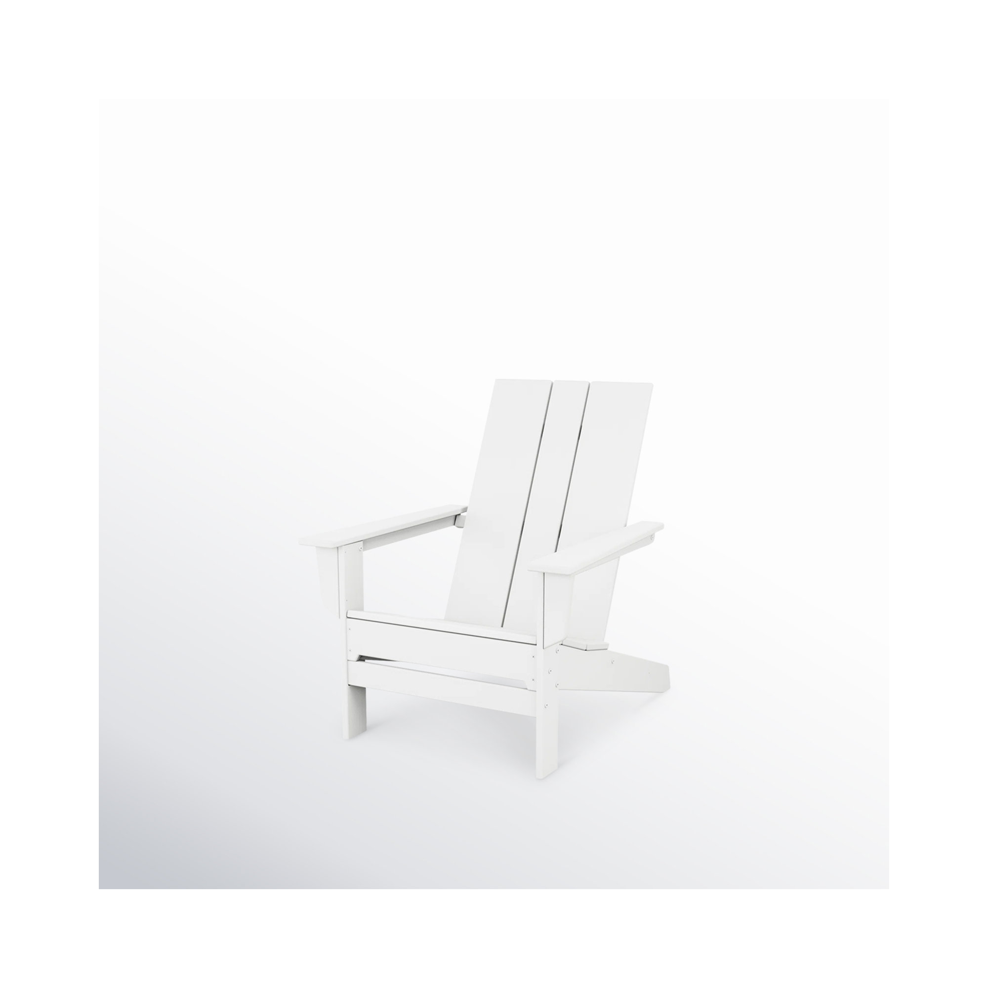 POLYWOOD x AllModern Oversized Plastic Adirondack Chair, White
