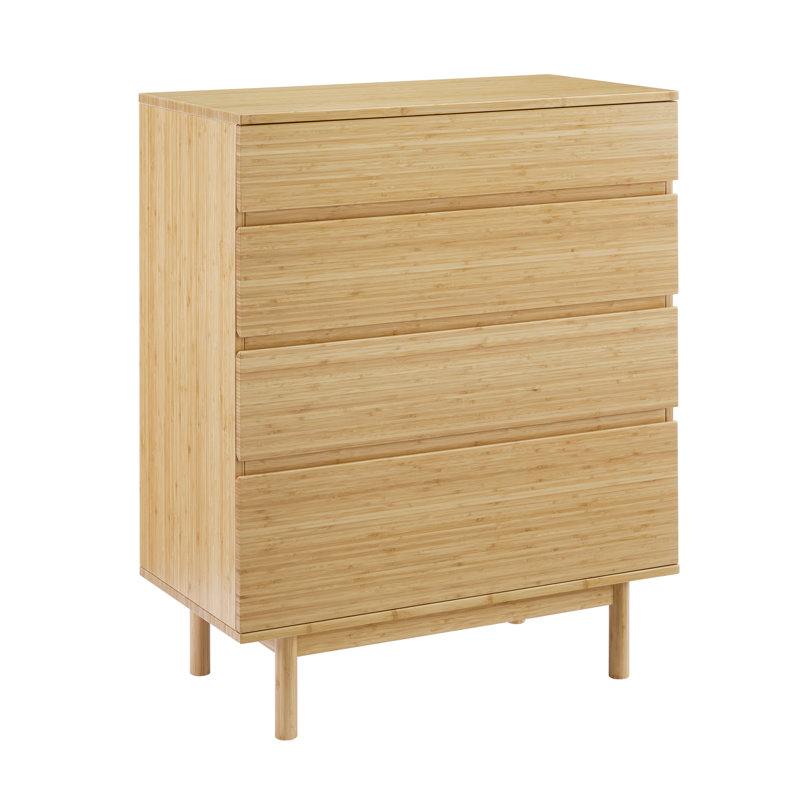 Commode haute 4 tiroirs Benji, blé