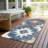 Machine Washable Indoor/Outdoor Xhevrie Blue Rug-765073982