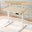 Bureau électrique debout à hauteur réglable ， 32 x 23,6 pouces Board avec planche d'épissure Lock Verrouillage enfant et fonction mémoire, beige-122057581-129105984