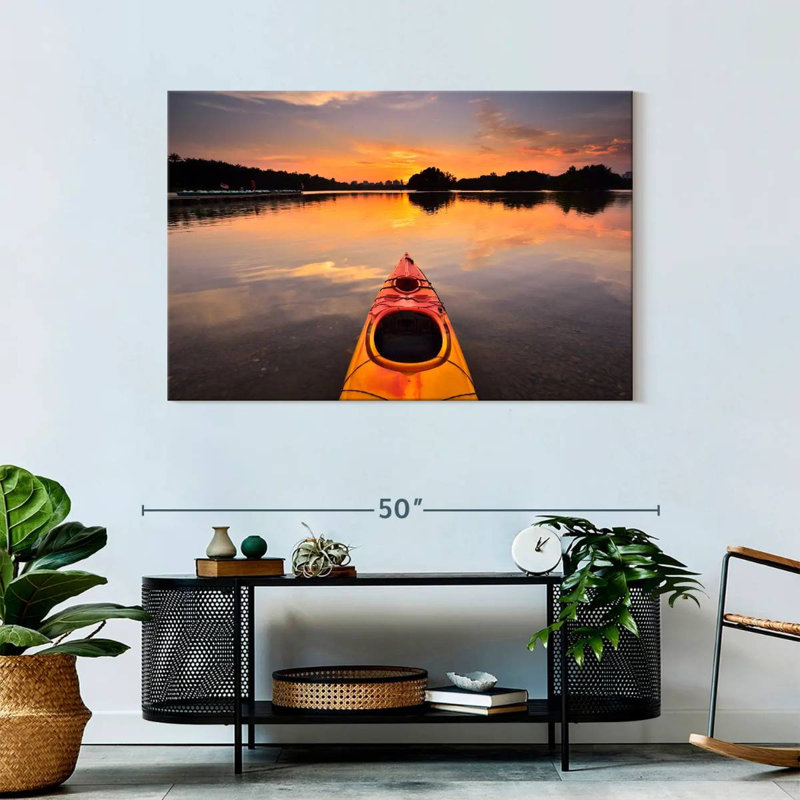 Mehar Orange Kayak, 30" H x 45" W