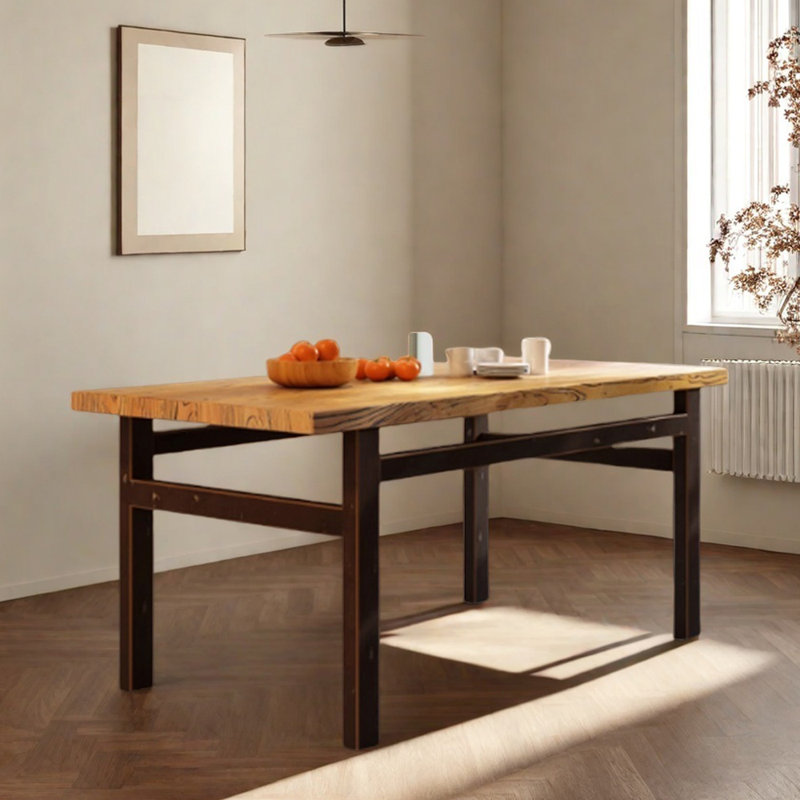 Table rectangulaire en bois vieilli Old Elm, H 30,7 po x L 62,99 po x l 31,49 po, Vert