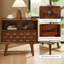Table de chevet 22 po Mid-Century Modern-655672599-655672592
