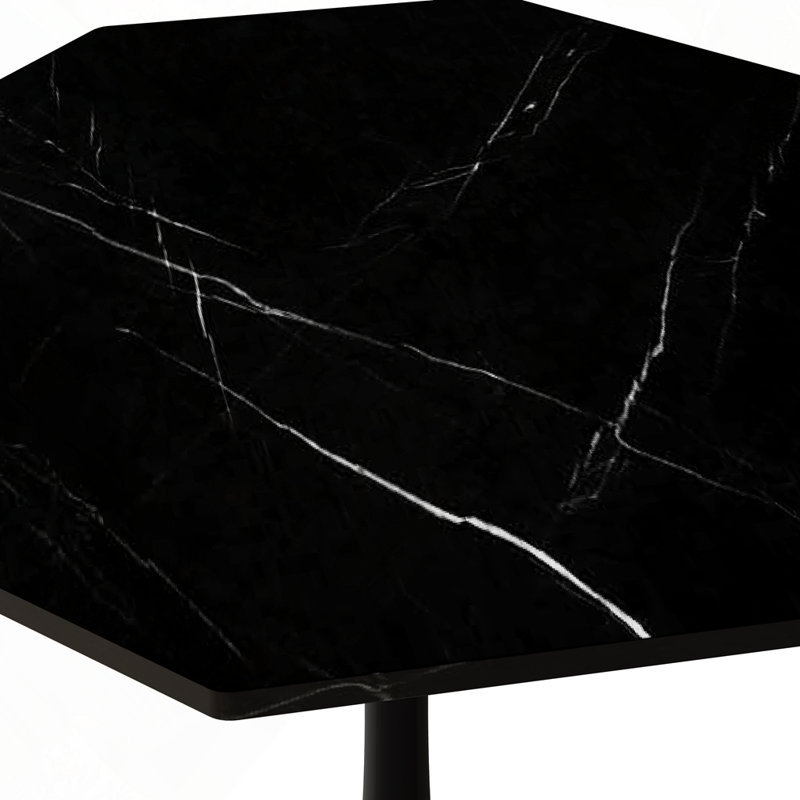 Table basse octogonale 31,50 ", Noir