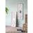 2 17"x48" Wall Art In Wood, Distressed White & Mirror Accents, Fir Wood For Interior Decor Of 2 Large Panels 17"x48", With Mirrors, Decoration