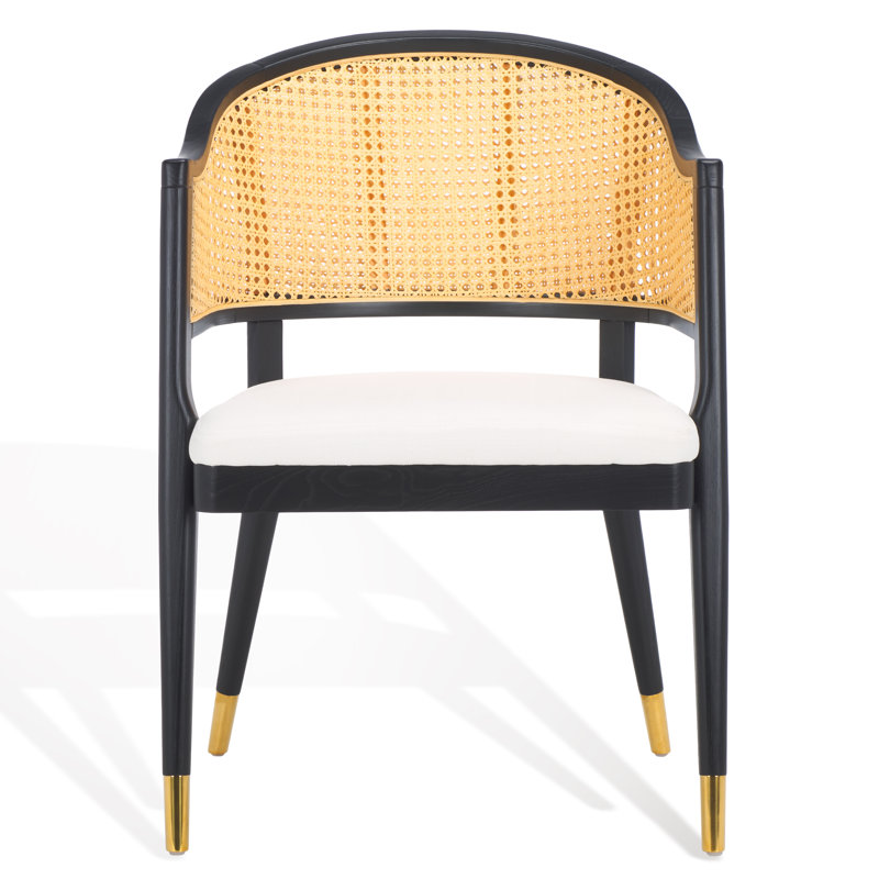 Fauteuil Godfrey, Noir et or