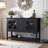 Media Cabinet With Adjustable Shelves For Console Storage