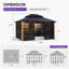 Pavillons de jardin d'extérieur en aluminium à grain de bois PURPLE LEAF-120494242-120089452