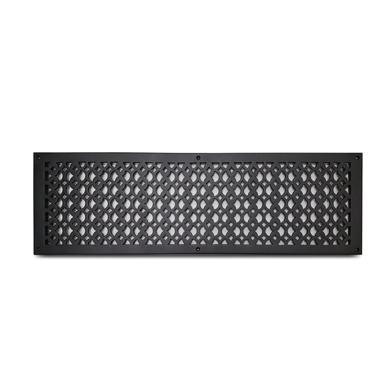 Grille murale en fonte d'aluminium, Noir