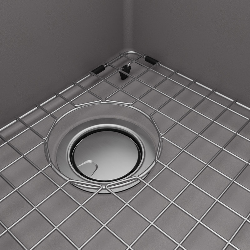 Évier de cuisine à quartz 33 L, Gris