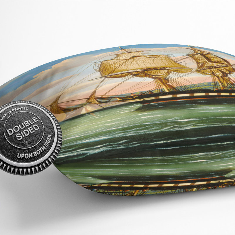 Bay Of New York At Sunset Square Throw Cushion, 55cm H x 55cm W x 20cm D