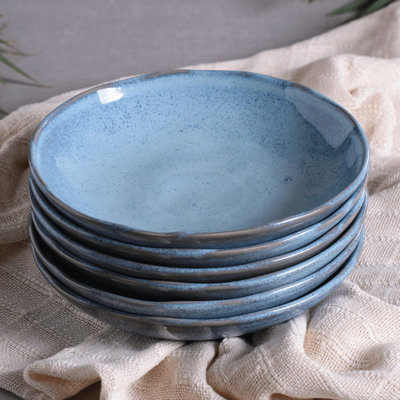 Breeze Commercial Dishwasher Safe 9.84'' Stoneware Salad Or Dessert Plate , Set of 6