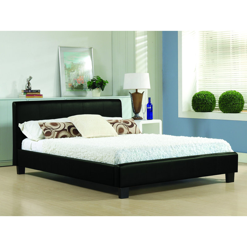 Upholstered Bed, Single (3'), Black