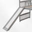 Twin Size Low Loft Bed With Slide-1938407776