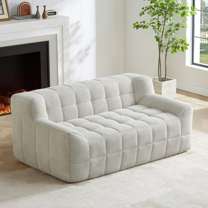 Boneless Liyasi Full Compression Sofa, 2, Beige