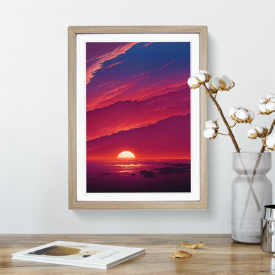 Unreal Ocean Sunset - Wall Art