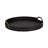 Round Vegan Leather Tray with Handles-1224659264