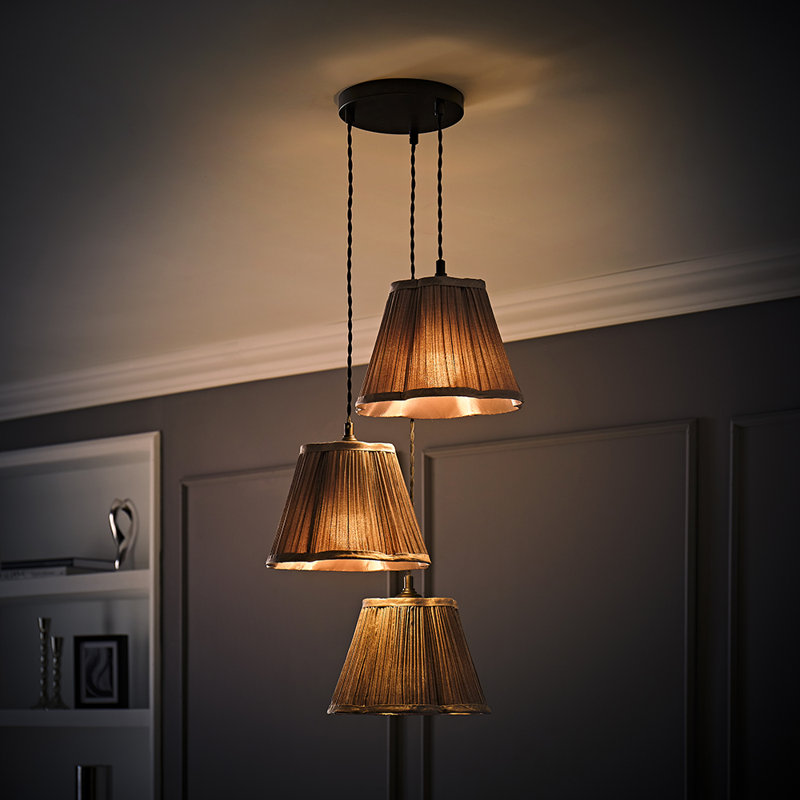3 - Light Matte Black Pendant, No