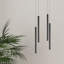 Luminaire suspendu cylindrique à 4 lumières DEL Baileyton-2118100050