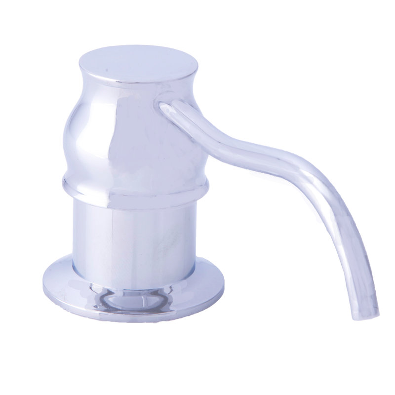 Distributeur de savon courbé 14,5 oz., Chrome poli